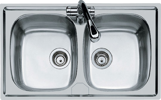 Foster 1962460S Drop-In Inox Μ86xΠ50cm Silver