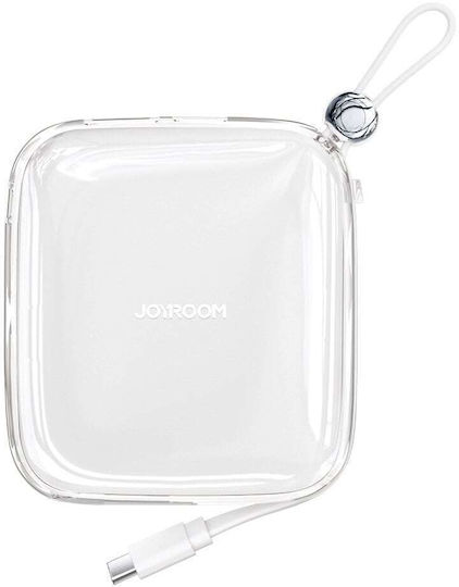 Joyroom Jelly Series JR-L002 Power Bank 10000mAh 22.5W mit USB-C Ausgangsanschlüsse Power Delivery / Schnellladung Weiß