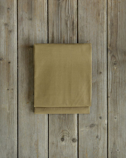 Nima Unicolors Σεντόνι Ημίδιπλο 180x260εκ. Gold Brown