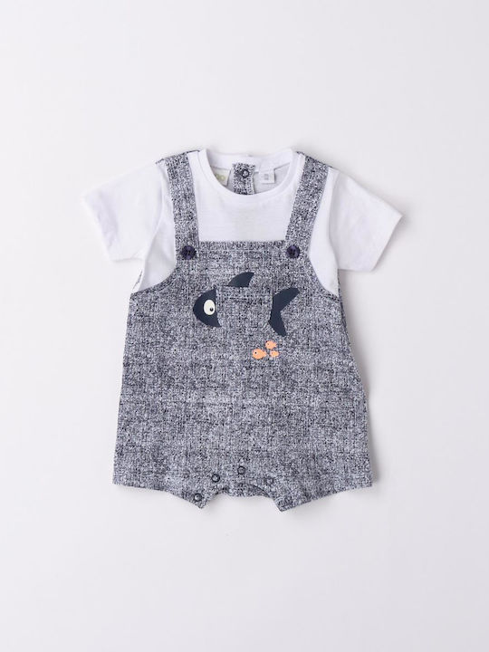 iDO Babystrampler Kurzärmelig Gray