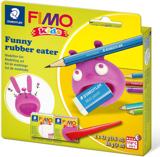 Staedtler Fimo Kids Funny Rubber Eater Детски Полимерна Глина Многоцветна 84гр