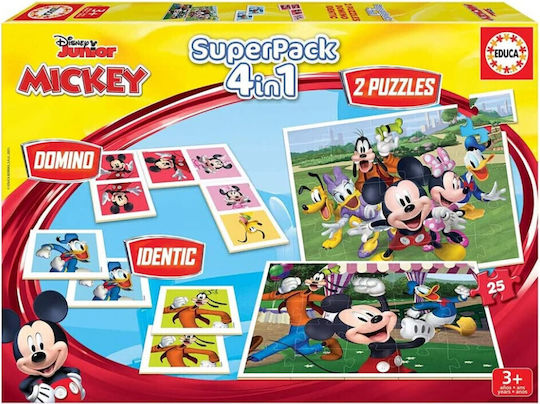 Brettspiel Superpack Mickey & Friends für 1 Spieler 3+ Jahre Educa
