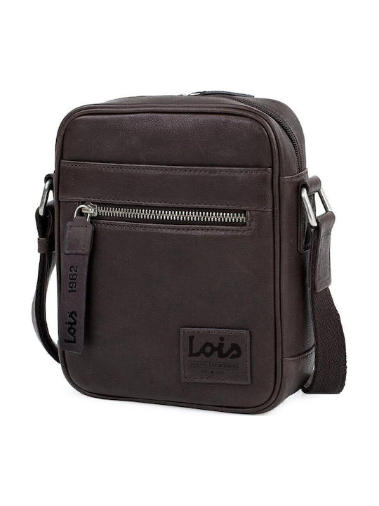Lois Leder Herrentasche Schulter / Crossbody Braun