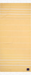 Greenwich Polo Club 3809 Beach Pareo with Fringes Yellow 180x80cm