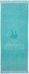 Greenwich Polo Club 3733 Beach Towel with Fringes Turquoise 190x90cm