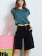Women's Sporty Bermuda Shorts Black