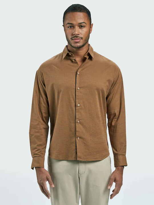 Gabba Men's Shirt Long Sleeve Brown