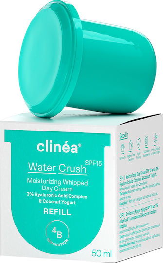 Clinea Water Crush Refill 48h Cream Face Day with SPF15 50ml