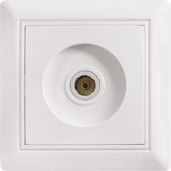 Alfa IlluminON TV-Buchse Antenne in Weiß Farbe 70X00042 Alfa IlluminON TV-Buchse Antenne in Weiß Farbe 70X00042