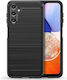 Tech-Protect Rugged Carbon Back Cover Σιλικόνης Μαύρο (Galaxy A14)