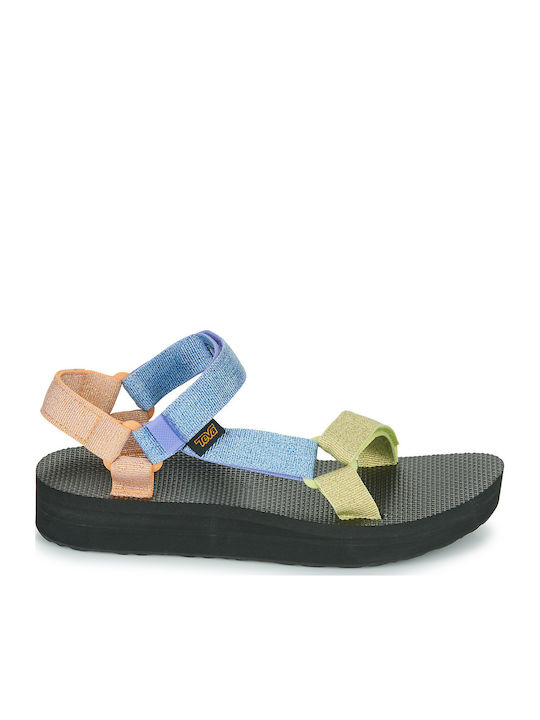 Teva Women's Flat Sandals Sporty Flatforms Meta...