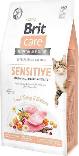 Brit Sensitive Trockenfutter ohne Getreide & Gluten fr erwachsene Katzen  mit empfindlichem Magen-Darm-Trakt mit Trkei / Lachs 7kg | Skroutz Germany