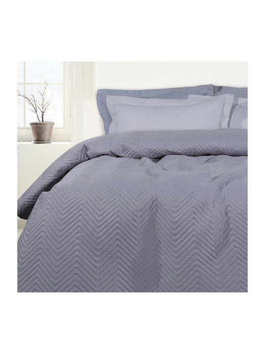 Das Home 9598 Κουβερλί Μονό Microfiber Σιέλ 160x240cm