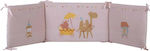 Nef-Nef Homeware Exploring Together Crib Bumpers Classic Inside Pink 40x187cm