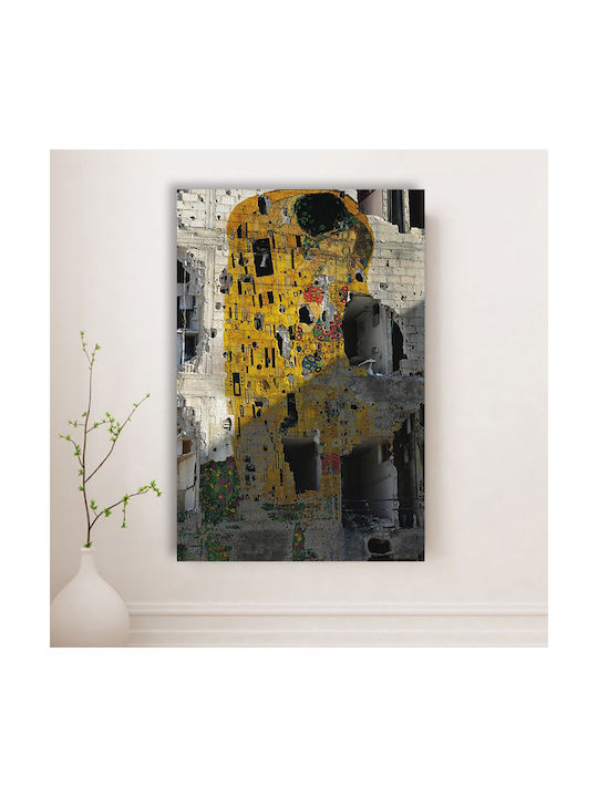 Graffiti The Kiss Painting Copy of Gustav Klimt on Canvas 100x150cm