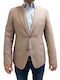 Men's Summer Suit Jacket Slim Fit Tabac