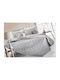 Guy Laroche Fiera Σετ Κουβερλί Υπέρδιπλο Microfiber Silver 240x250cm 3τμχ