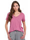 BodyTalk 1231-901628 Women's Athletic T-shirt Fuchsia