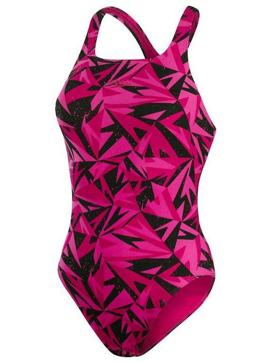 Speedo Athletic One-Piece Swimsuit Fuchsia