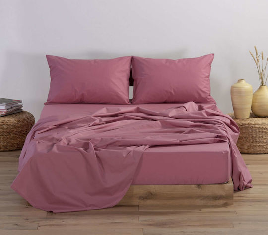 Nef-Nef Homeware Sheet Double with Elastic 140x200+30cm. Basic 1130 Apple