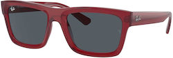 Ray Ban Warren Γυαλιά Ηλίου Μπορντό με Κοκκάλινο Σκελετό