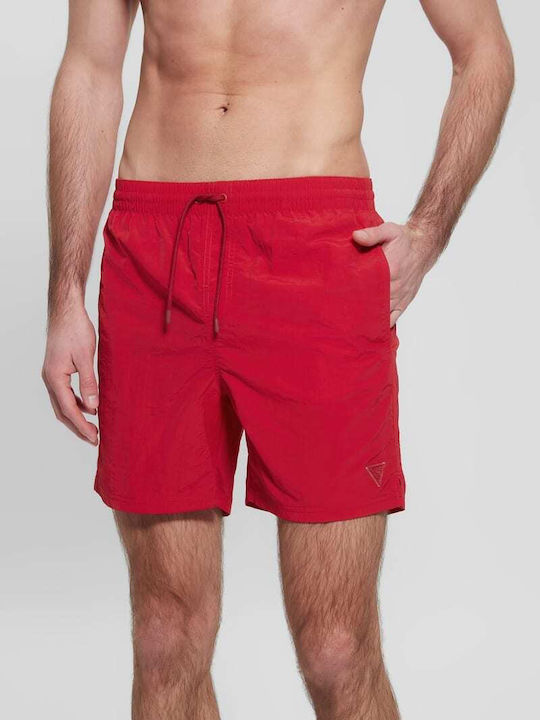 Guess Herren Badebekleidung Shorts Rot