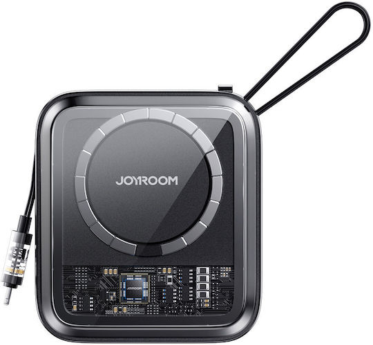 Joyroom Icy Series JR-L007 Power Bank 10000mAh 22.5W με Θύρα USB-A και Θύρα USB-C Μαύρο
