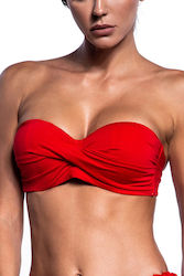 Bluepoint Strapless Bikini Top Κόκκινο