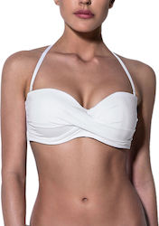 Bluepoint Strapless Bikini Top Λευκό