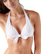 Blu4u Padded Triangle Bikini Top White