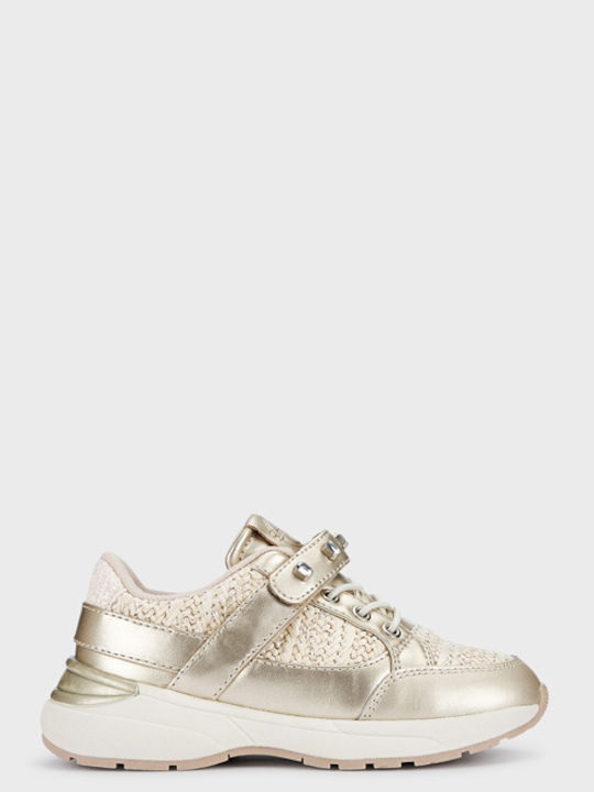 Running Παιδικά Sneakers με Σκρατς Χρυσά