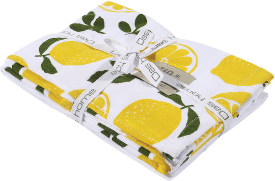 Das Home 0638 Tea Towel from 100% Cotton in Yellow Color 65x40cm 2pcs Das Home 0638 Tea Towel from 100% Cotton in Yellow Color 65x40cm 2pcs