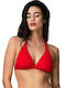 Blu4u Triangle Bikini Top Red
