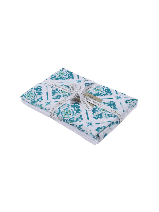 Das Home Ποτηρόπανο από 100% Βαμβάκι σε Μπλε Χρώμα 65x40cm 2τμχ