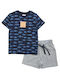 Funky Kids Set with Shorts Summer 2pcs Blue