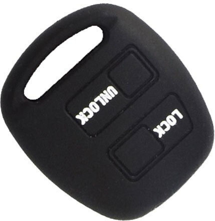 Θήκη Κλειδιού από Silikon με 2 Κουμπιά για Daihatsu / Lexus / Toyota σε Schwarz Χρώμα