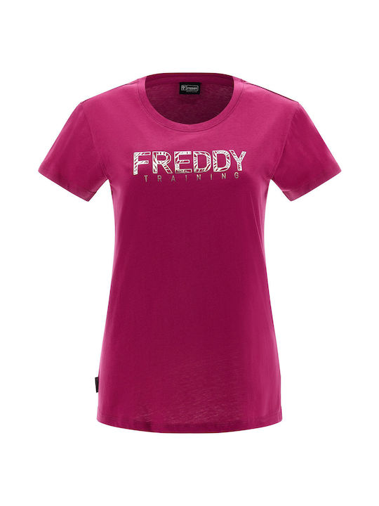 Freddy S3WTRT1 Damen Sport T-Shirt Fuchsie S3WTRT1-F104