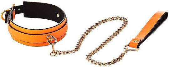 Dream Toys Radiant Glow In The Dark Collar Collar & Leash Orange