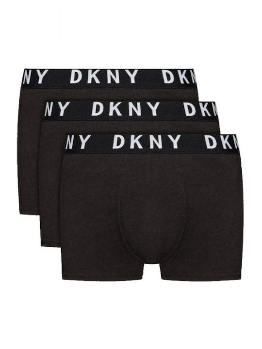 DKNY Ανδρικά Μποξεράκια Μαύρα 3Pack