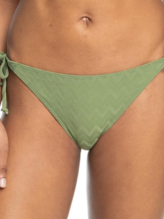 Roxy Bikini Alunecare cu Șnururi Verde