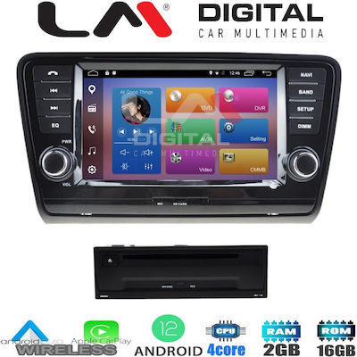 LM Digital Ηχοσύστημα Αυτοκινήτου Skoda 1DIN (Bluetooth/USB/WiFi/GPS) με Οθόνη 7"