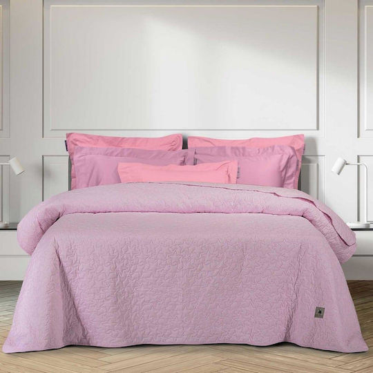 Greenwich Polo Club 3412 Tagesdecke Einzelbett Mikrofaser Rosa 160x220cm