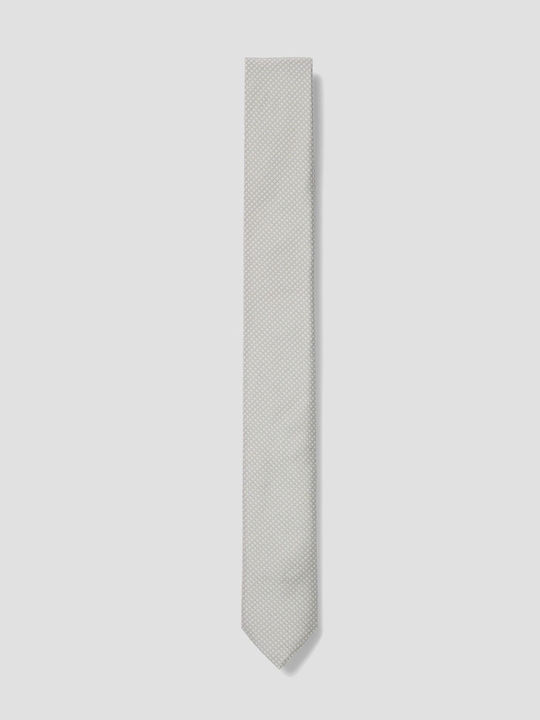 Hugo Boss Ανδρική Γραβάτα Μεταξωτή Μονόχρωμη σε Γκρι Χρώμα