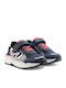 Merak Kinder Sneakers mit Klettverschluss Marineblau