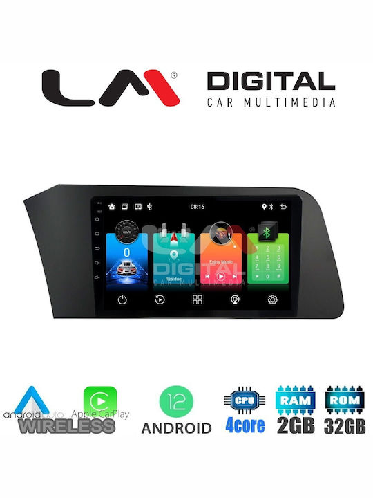 LM Digital Sistem Audio Auto pentru Hyundai Elantra 2021 (Bluetooth/USB/WiFi/GPS/Apple-Carplay/Android-Auto) cu Ecran Tactil 9"