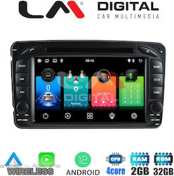 LM Digital Car-Audiosystem für Mercedes-Benz C Klasse / CL Klasse 1999-2003 (Bluetooth/USB/AUX/WiFi/GPS) mit Touchscreen 9"