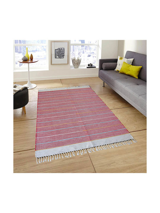 Newplan Ribella Handmade Anti-slip Summer Cotton with Fringes 400 Red