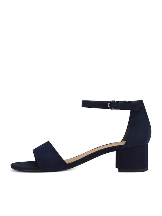 Stoff Sandalen Marineblau