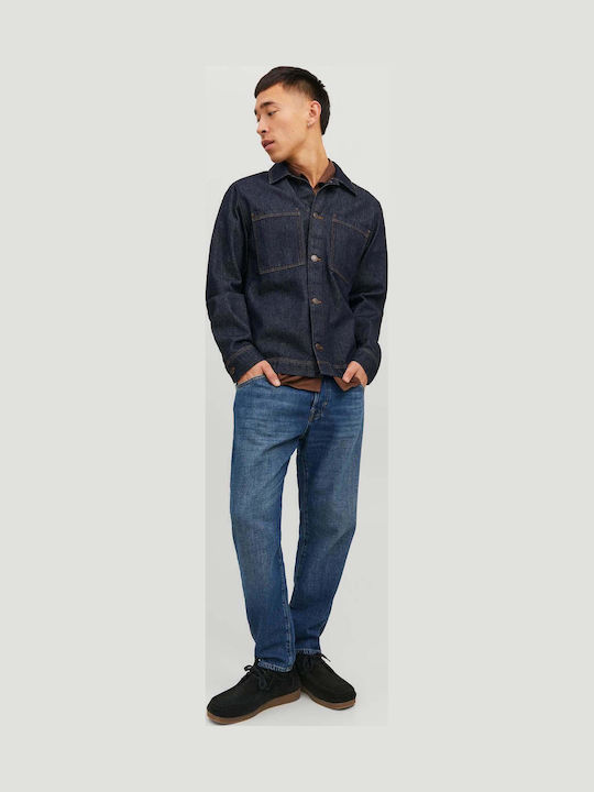 Men's Jeans Pants Cropped Blue