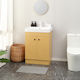 Kleankin Waschtisch mit Waschbecken L60xB41.5xH88cm Beige